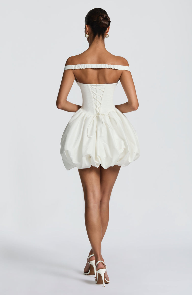 VESTIDO MINI BUSTIER COM DECOTE OMBRO A OMBRO - SOPHIE