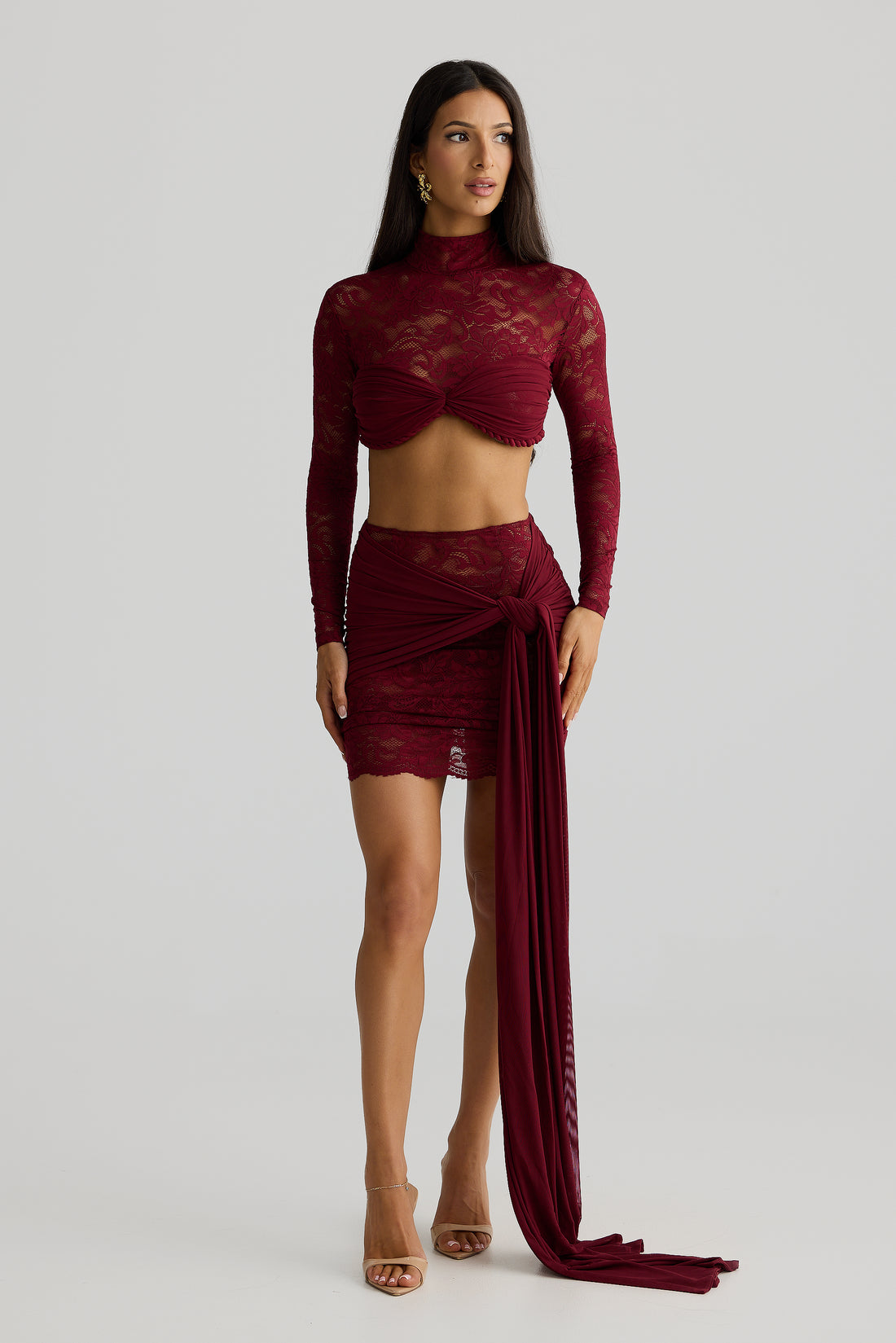 CONJUNTO MANGA LONGA EM RENDA - MILENE