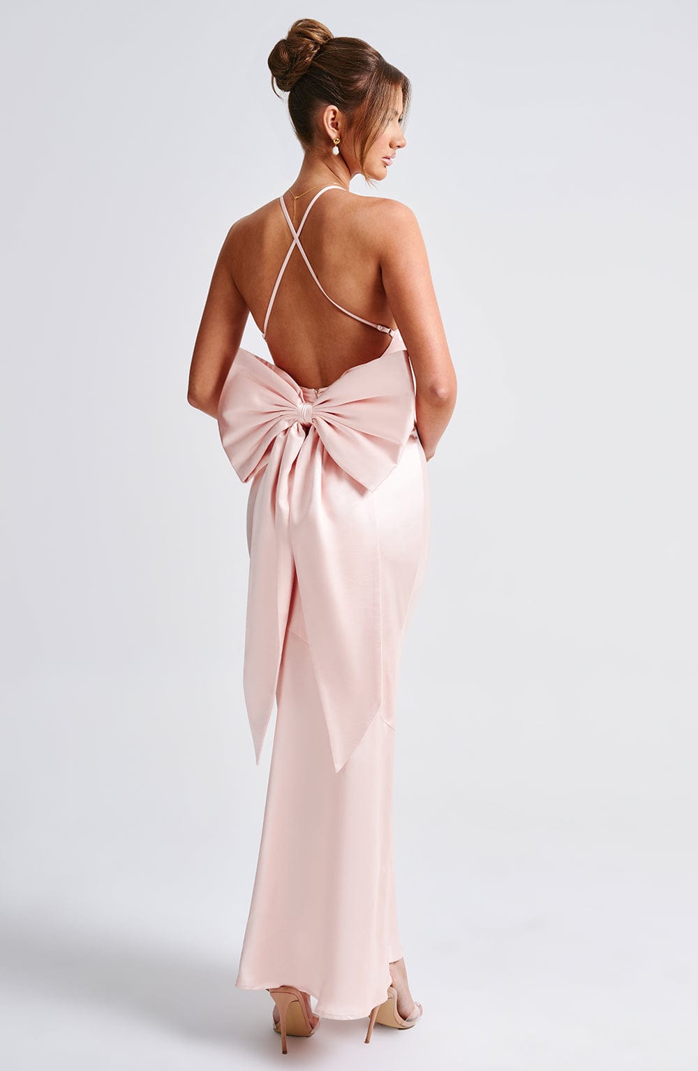 VESTIDO LONGO COM ALÇAS E LAÇO NAS COSTAS - MONROE