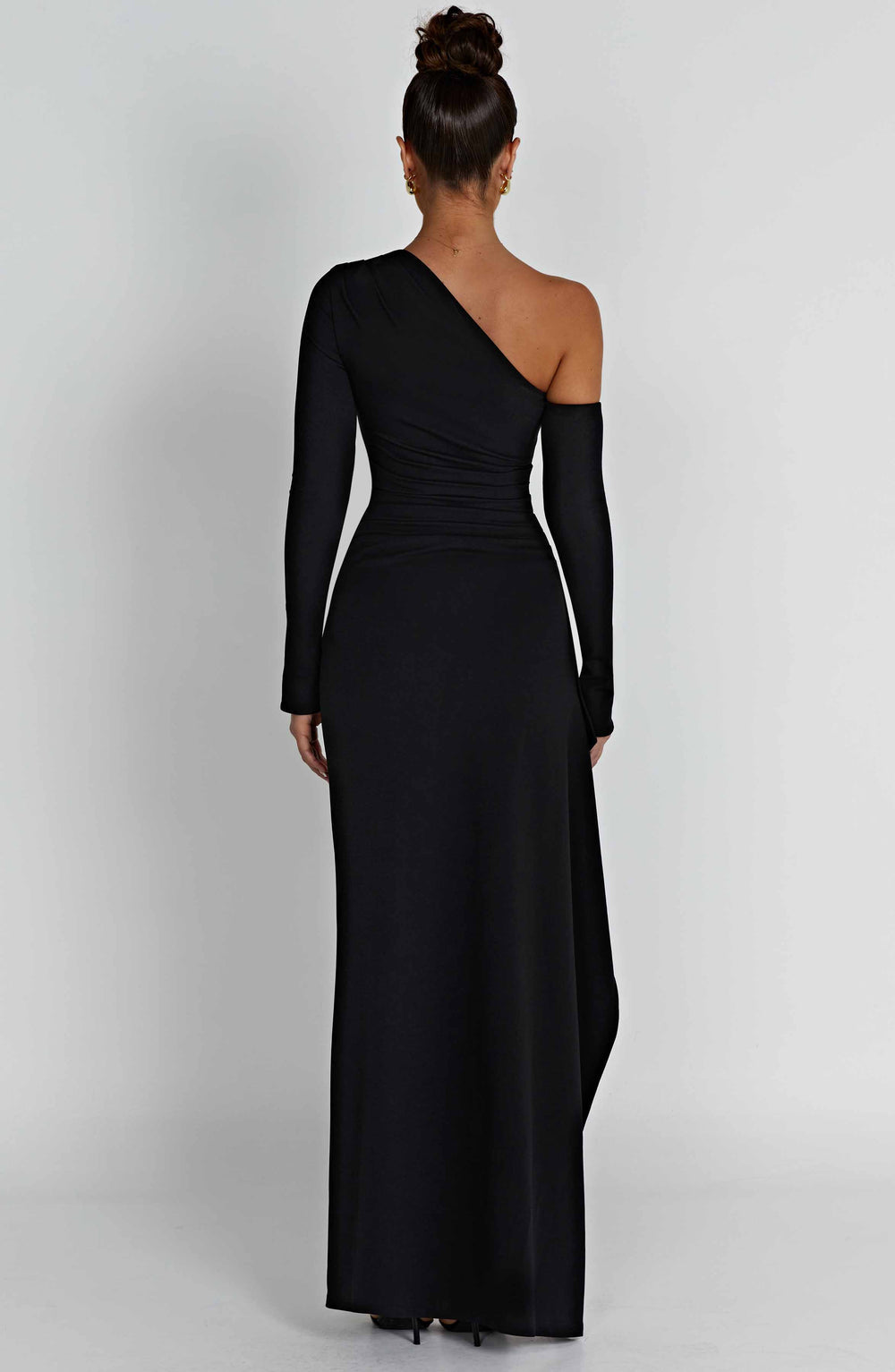 VESTIDO LONGO COM FENDA E DECOTE LATERAL - DIAMOND