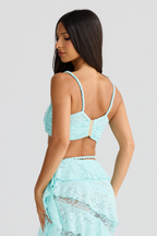 CONJUNTO EM RENDA COM ALÇAS TRANÇADAS - KLEOPATRA