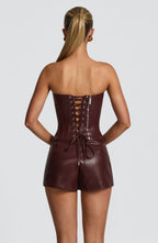 CORSET BUSTIER COM AMARRAÇÃO NAS COSTAS - DONNER