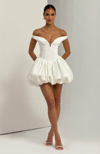 VESTIDO MINI BUSTIER COM DECOTE OMBRO A OMBRO - SOPHIE