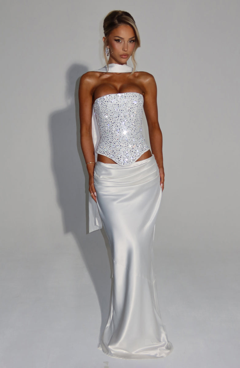 CORSET BUSTIER COM AMARRAÇÃO NAS COSTAS - ELORA