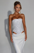 CORSET BUSTIER COM AMARRAÇÃO NAS COSTAS - ELORA