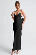 VESTIDO LONGO COM ALÇAS E LAÇO NAS COSTAS - MONROE