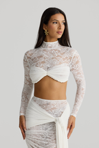 CONJUNTO MANGA LONGA EM RENDA - MILENE