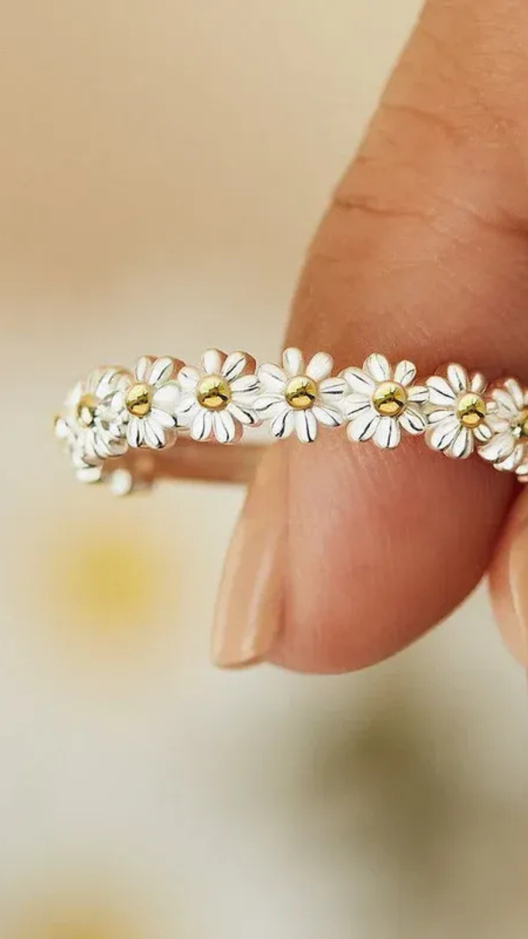 ANEL DE AÇO INOXIDAVEL - FLOWER