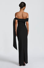 VESTIDO LONGO COM DECOTE OMBRO A OMBRO - TURIM