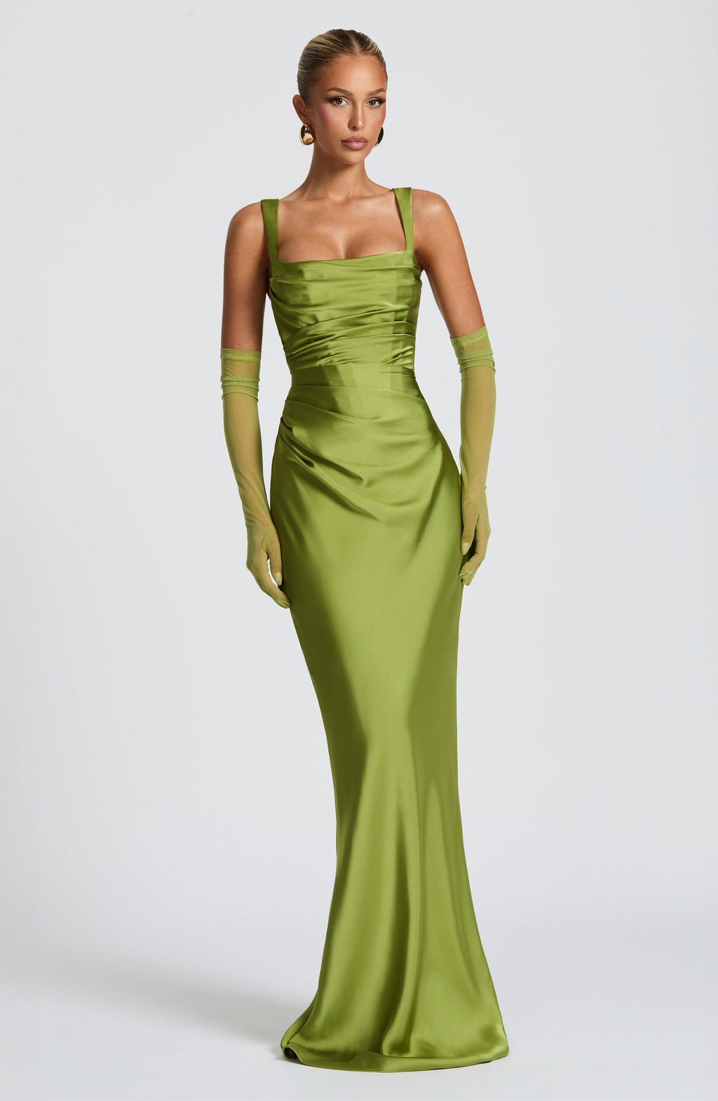 VESTIDO LONGO COM ALÇAS E AMARRAÇÃO NAS COSTAS - ELLIE