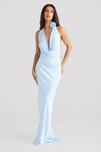 VESTIDO LONGO COM ALÇAS E DECOTE NAS COSTAS - MELIN