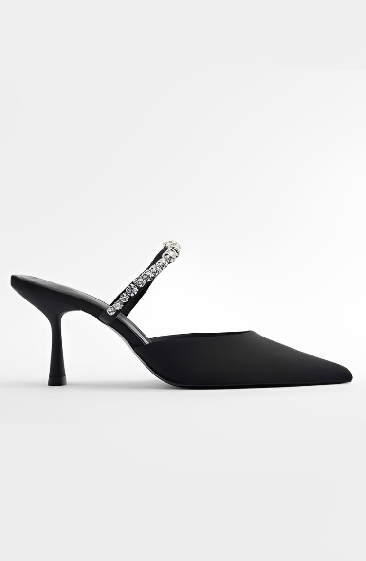 SALTO BAIXO COM STRASS - NATASHA