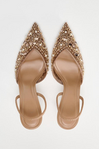 SALTO BAIXO COM STRASS - CASSIE