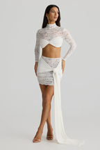 CONJUNTO MANGA LONGA EM RENDA - MILENE