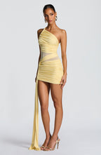 VESTIDO MINI EM TULE COM DECOTE LATERAL - PAOLA