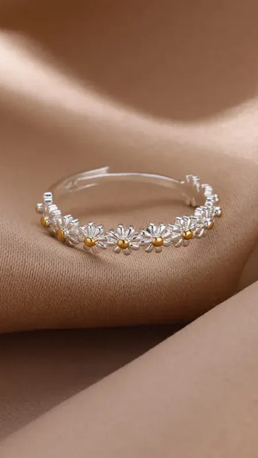 ANEL DE AÇO INOXIDAVEL - FLOWER