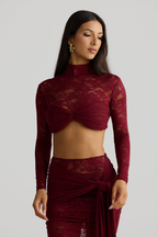 CONJUNTO MANGA LONGA EM RENDA - MILENE