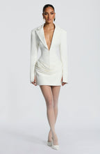 VESTIDO MINI SOCIAL COM DECOTE EM V - LAMOUR