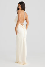 VESTIDO LONGO COM ALÇAS E DECOTE NAS COSTAS - MELIN