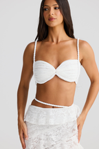 CONJUNTO EM RENDA COM ALÇAS TRANÇADAS - KLEOPATRA