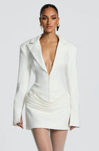 VESTIDO MINI SOCIAL COM DECOTE EM V - LAMOUR