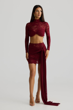 CONJUNTO MANGA LONGA EM RENDA - MILENE