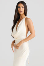 VESTIDO LONGO COM ALÇAS E DECOTE NAS COSTAS - MELIN