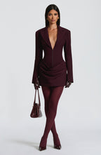 VESTIDO MINI SOCIAL COM DECOTE EM V - LAMOUR