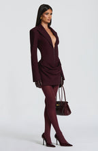 VESTIDO MINI SOCIAL COM DECOTE EM V - LAMOUR