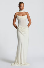 VESTIDO LONGO COM AMARRAÇÃO NAS COSTAS - BRIDE