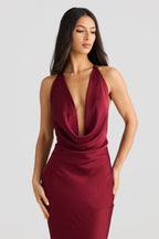 VESTIDO LONGO COM ALÇAS E DECOTE NAS COSTAS - MELIN