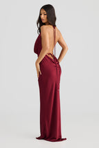 VESTIDO LONGO COM ALÇAS E DECOTE NAS COSTAS - MELIN