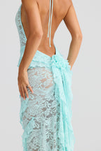 VESTIDO LONGO EM RENDA COM DECOTE NAS COSTAS - KIARA