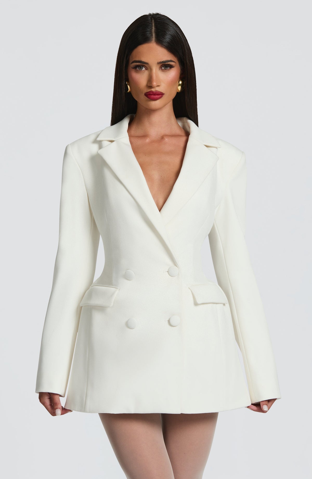 VESTIDO MINI SOCIAL COM DECOTE EM V - CHRONOS