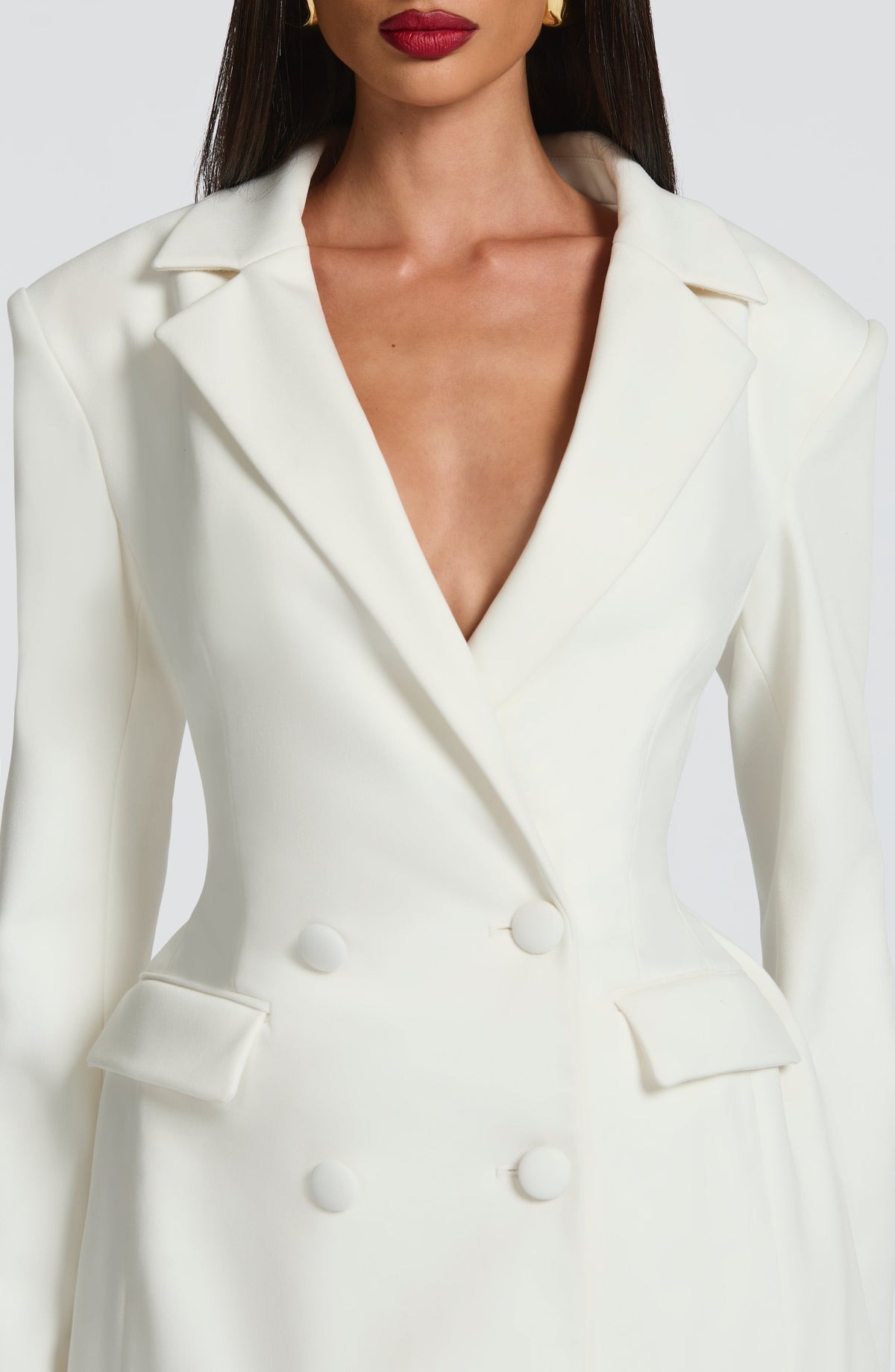 VESTIDO MINI SOCIAL COM DECOTE EM V - CHRONOS