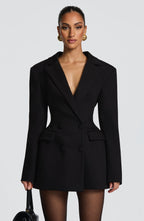 VESTIDO MINI SOCIAL COM DECOTE EM V - CHRONOS
