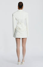 VESTIDO MINI SOCIAL COM DECOTE EM V - LAMOUR