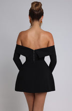 VESTIDO MINI COM DECOTE OMBRO A OMBRO - NARCISA