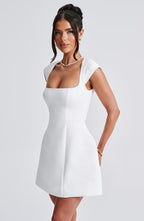 VESTIDO MINI COM ALÇAS E DECOTE RETO - MAYA