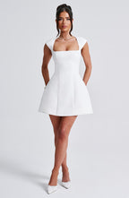 VESTIDO MINI COM ALÇAS E DECOTE RETO - MAYA