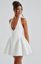 VESTIDO MINI COM ALÇAS E DECOTE EM V - MARCELA