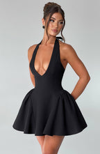 VESTIDO MINI COM ALÇAS E DECOTE EM V - MARCELA