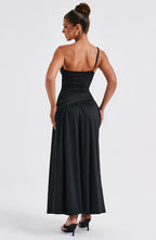 VESTIDO LONGO COM FENDA E DECOTE LATERAL - ELORA