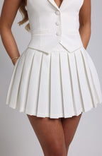 CONJUNTO MINI DECOTE EM V PLISSADO - CELINE