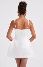 VESTIDO MINI COM ALÇAS E DECOTE RETO - CELINE