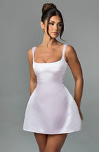 VESTIDO MINI COM ALÇAS E DECOTE RETO - CELINE