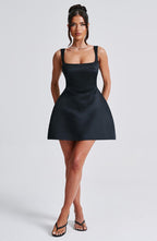 VESTIDO MINI COM ALÇAS E DECOTE RETO - CELINE
