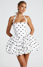 VESTIDO MINI BUSTIER COM DECOTE RETO E ALÇAS - MERLIN