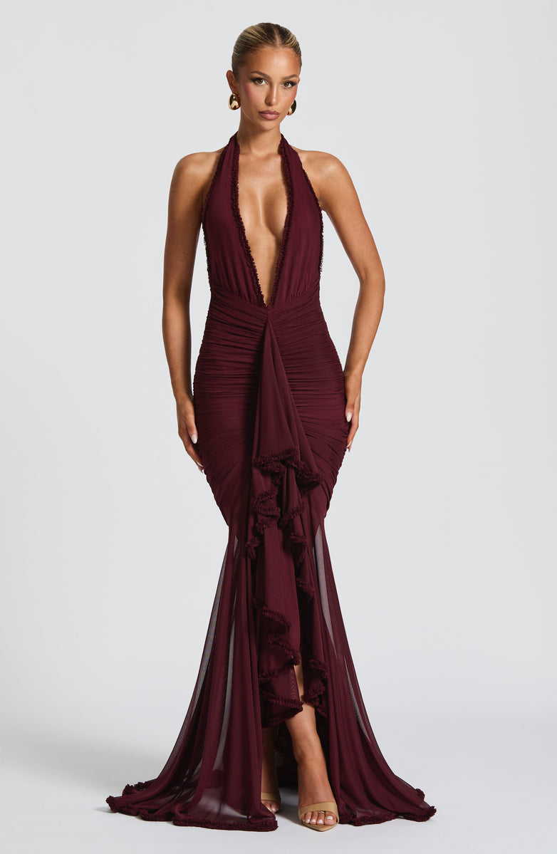 VESTIDO LONGO MARJORE SCARLET