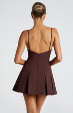 VESTIDO MINI PLISSADO COM ALÇAS - OBERON
